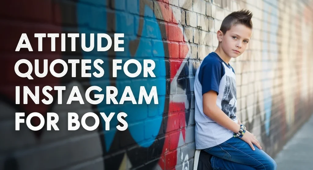 Attitude Quotes for Instagram for Boys