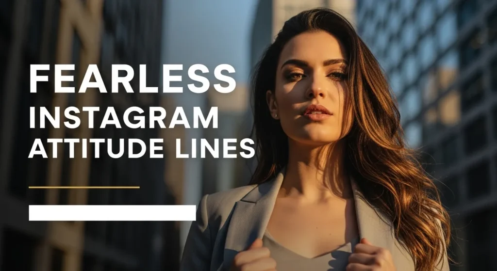 Fearless Instagram Attitude Lines