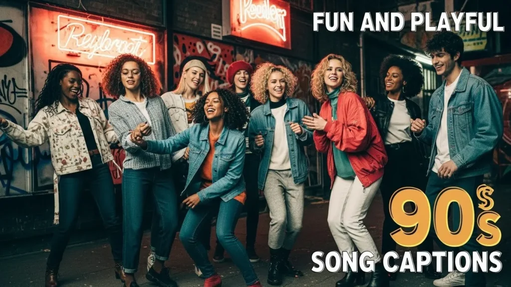 Fun and Playful 90s Song Captions
