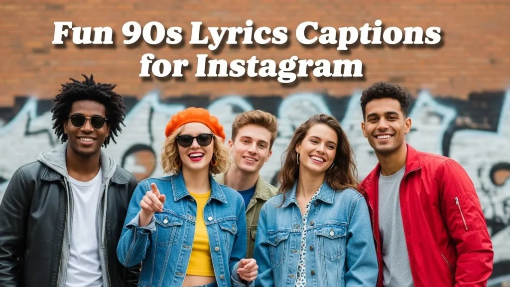 Fun 90s Lyrics Captions for Instagram