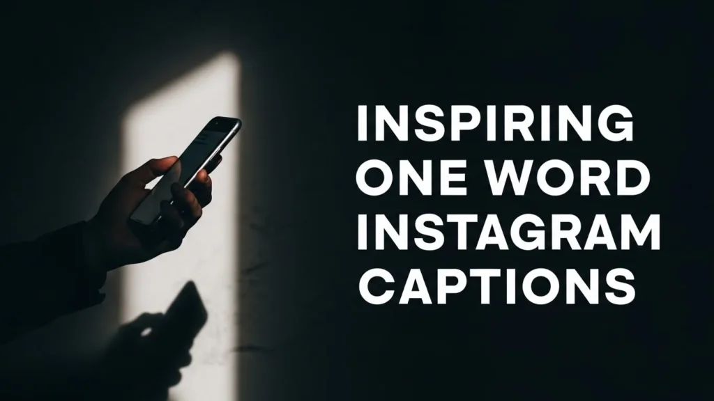 Inspiring One Word Instagram Captions