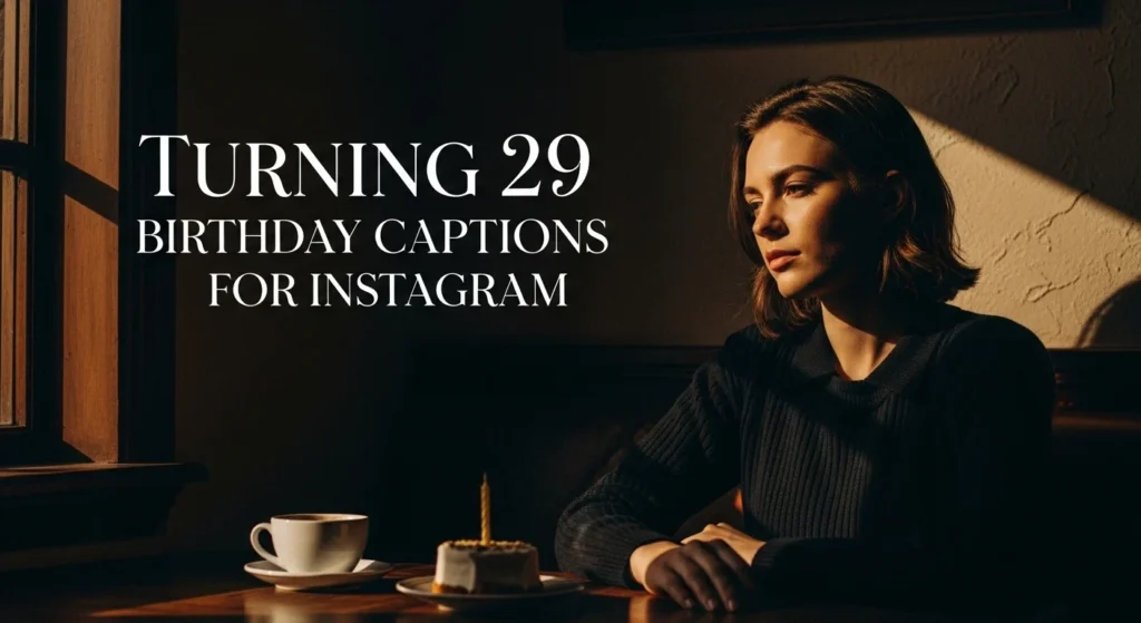 Turning 29 Birthday Captions for Instagram