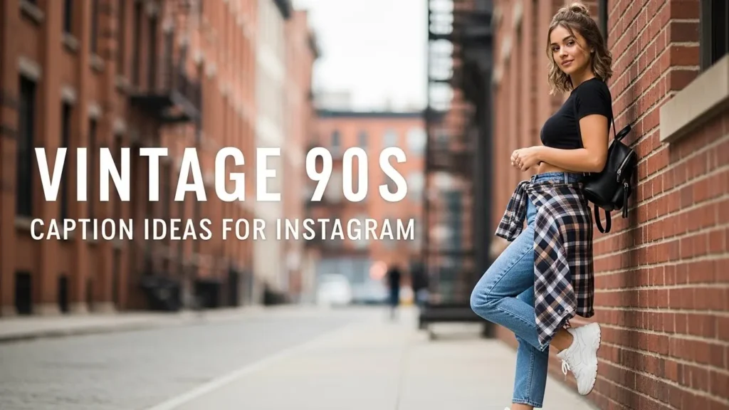 Vintage 90s Caption Ideas for Instagram