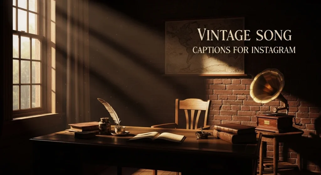 Vintage Song Captions for Instagram