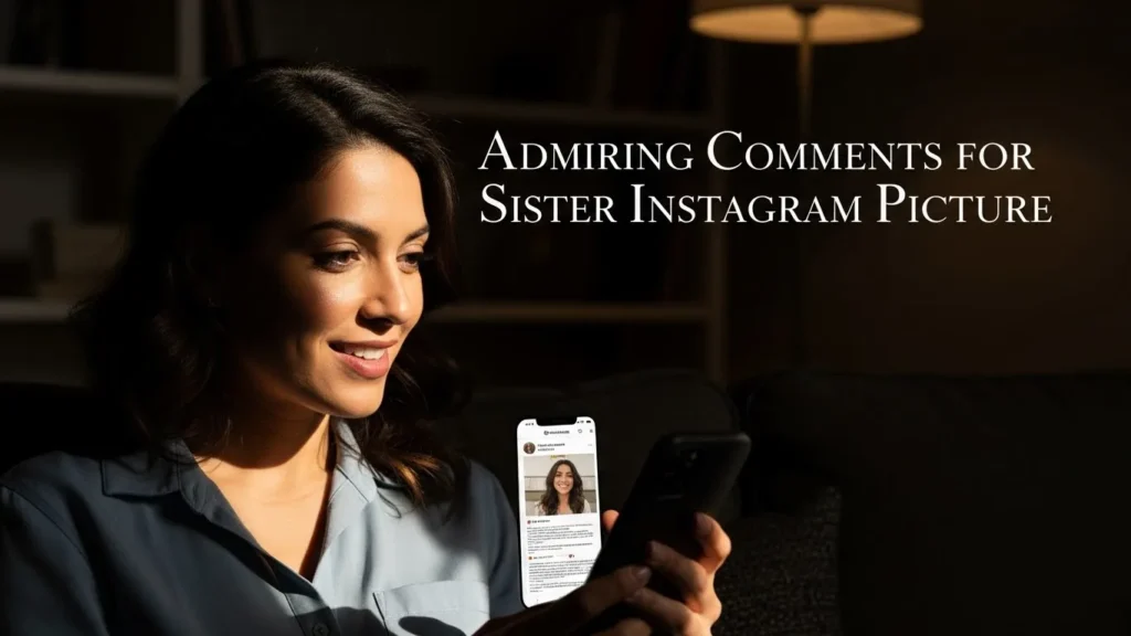 Admiring Comments for Sister Instagram Picture