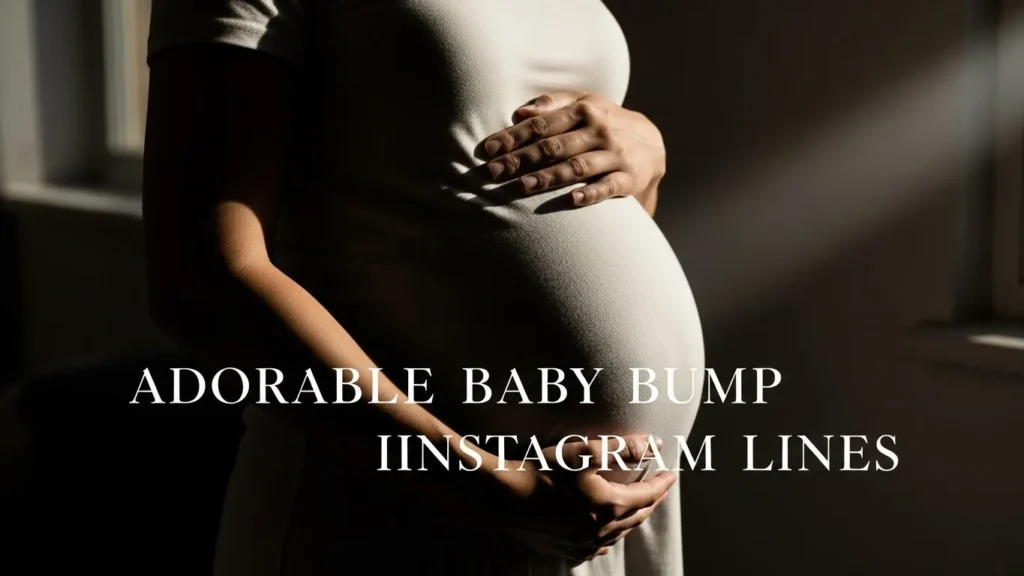 Adorable Baby Bump Instagram Lines