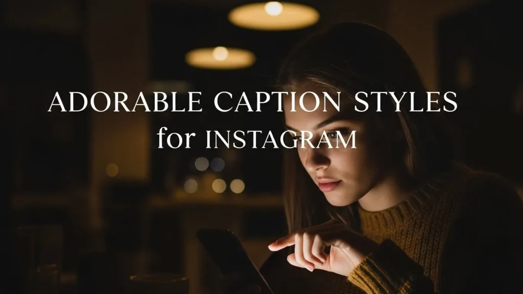 Adorable Caption Styles for Instagram