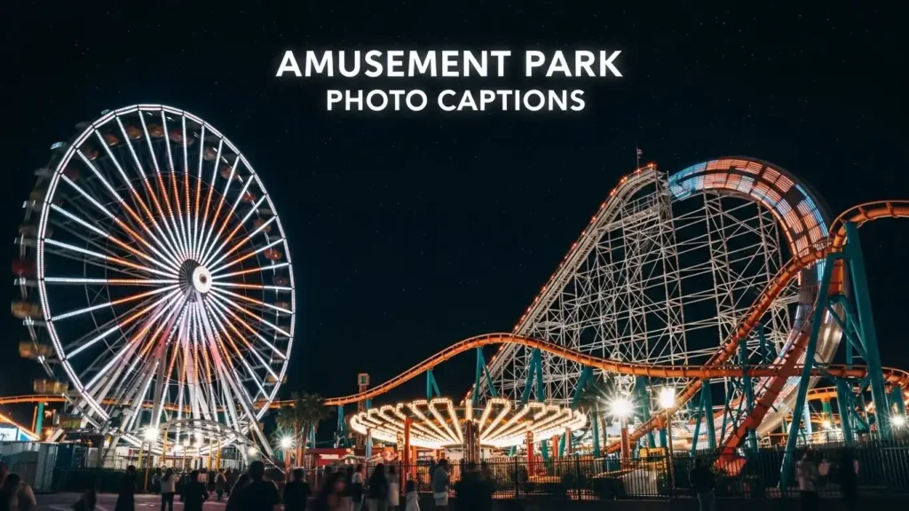 Amusement Park Photo Captions