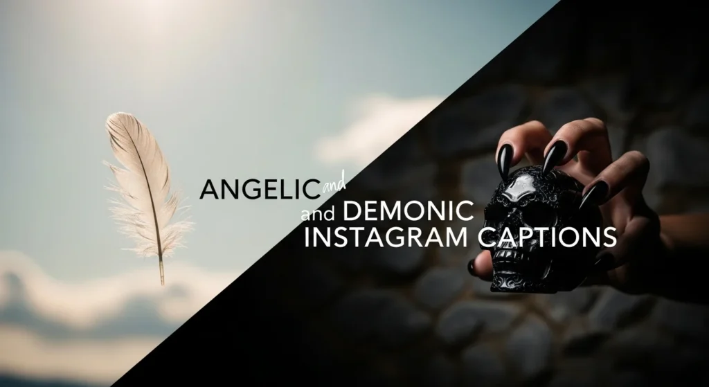 Angelic and Demonic Instagram Captions