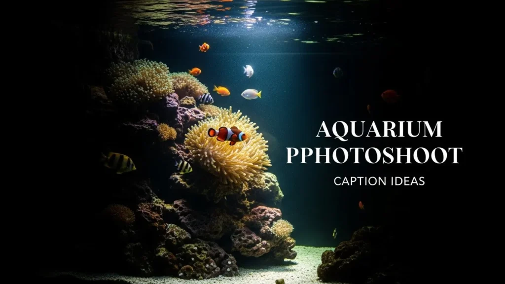 Aquarium Photoshoot Caption Ideas
