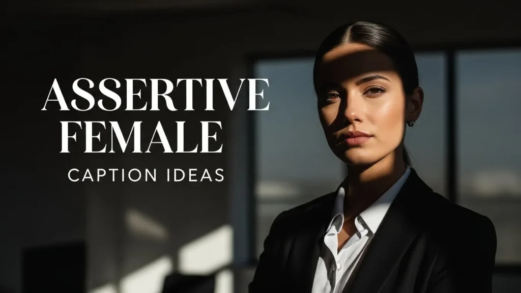 Assertive Female Caption Ideas