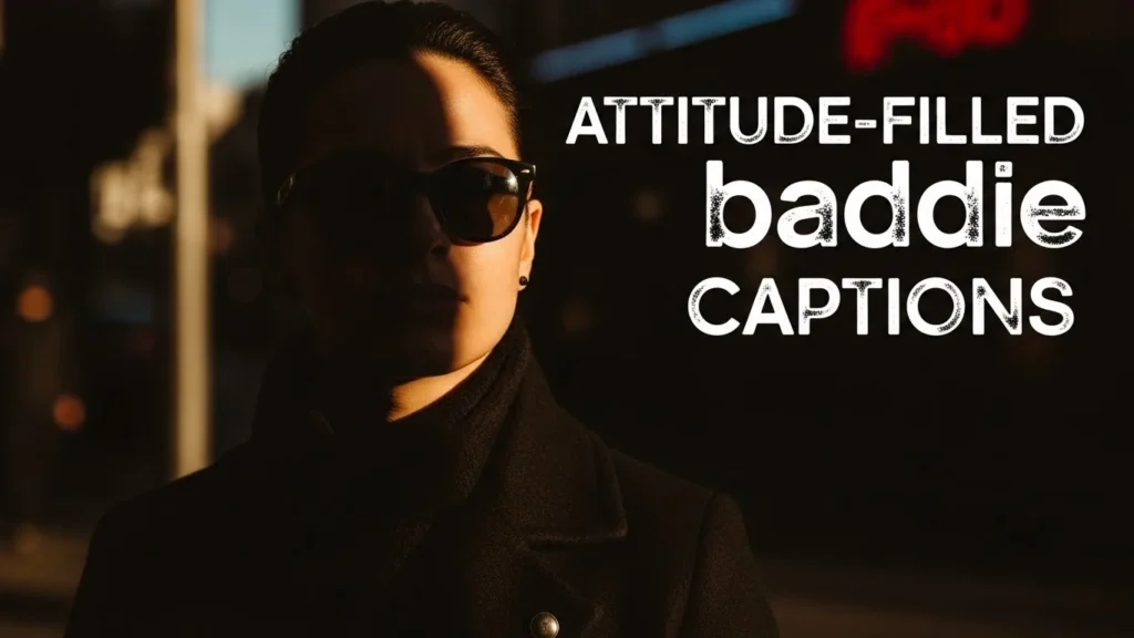 Attitude-filled baddie captions