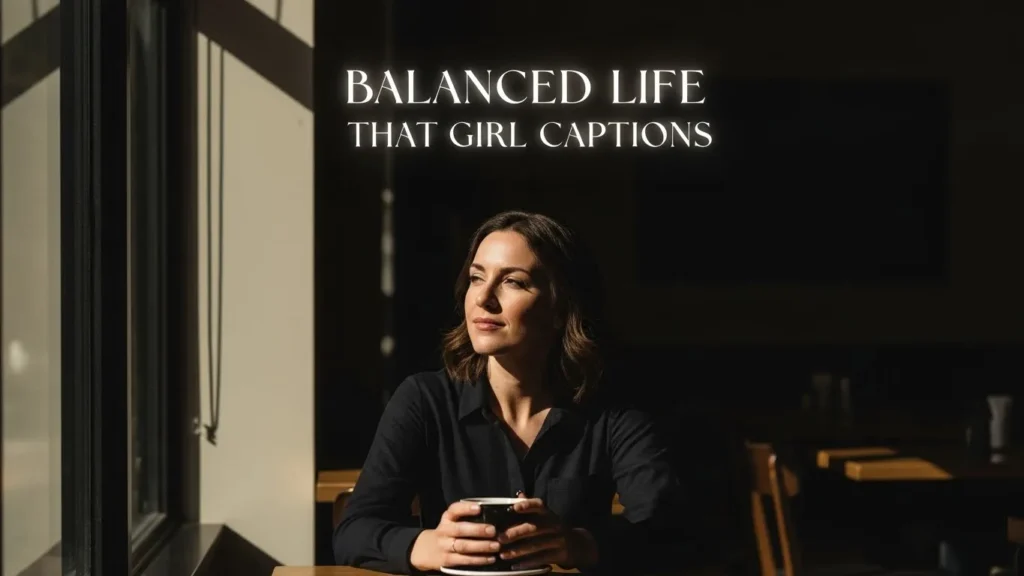 Balanced Life That Girl Captions