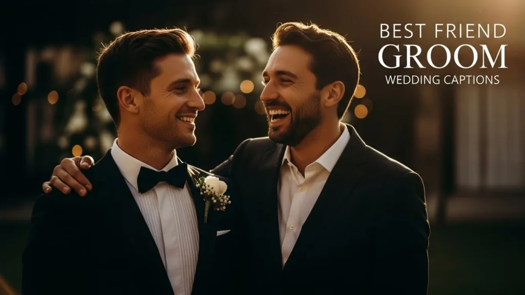 Best Friend Groom Wedding Captions