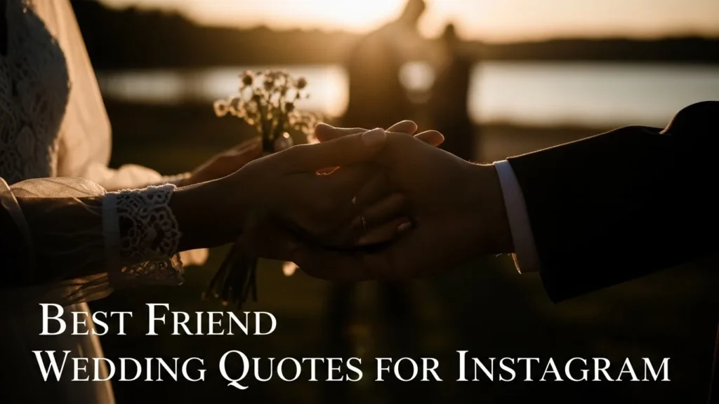 Best Friend Wedding Quotes for Instagram
