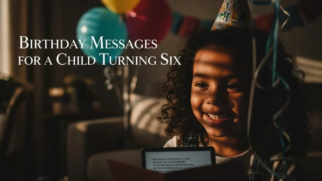 Birthday Messages for a Child Turning Six