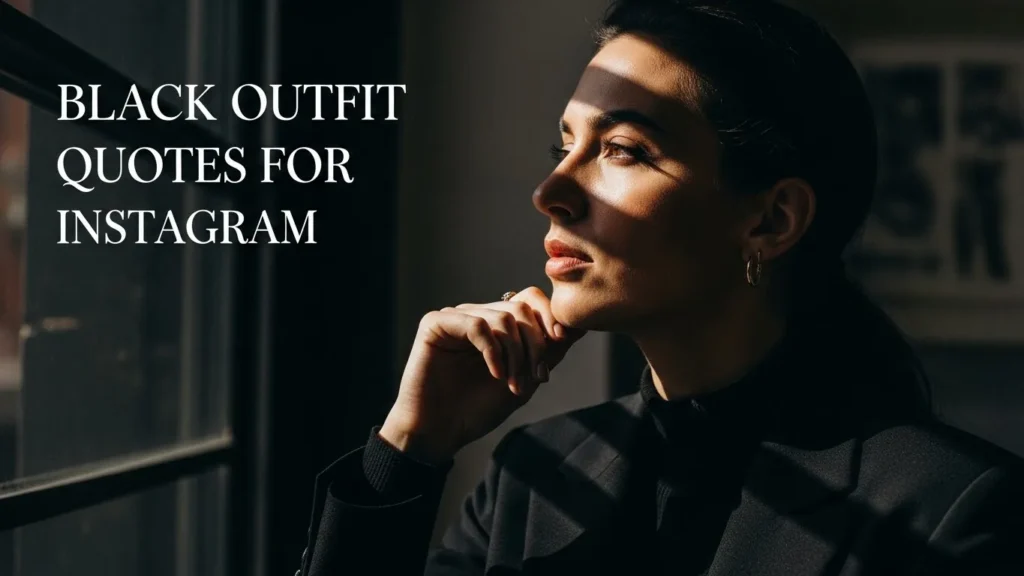 Black Outfit Quotes for Instagram