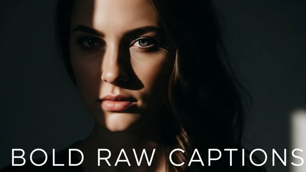 Bold Raw Captions