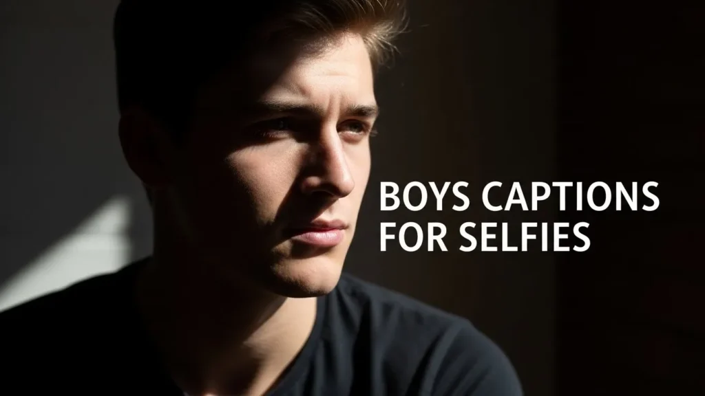 Boys Captions for Selfies