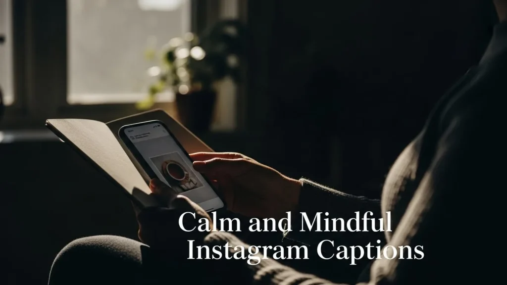Calm and mindful Instagram captions