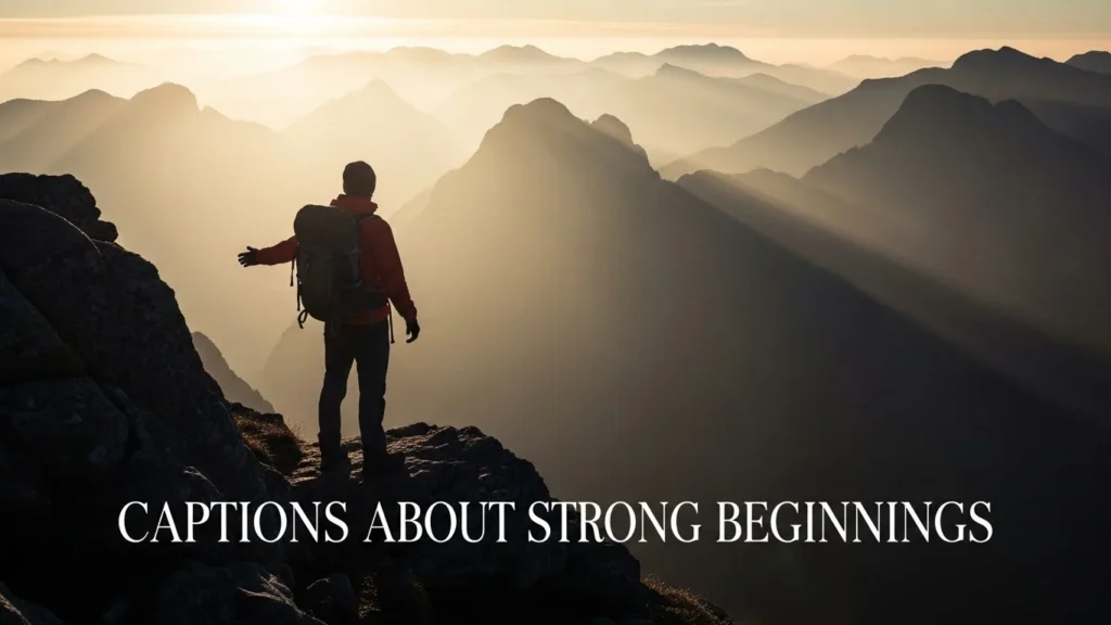 Captions About Strong Beginnings