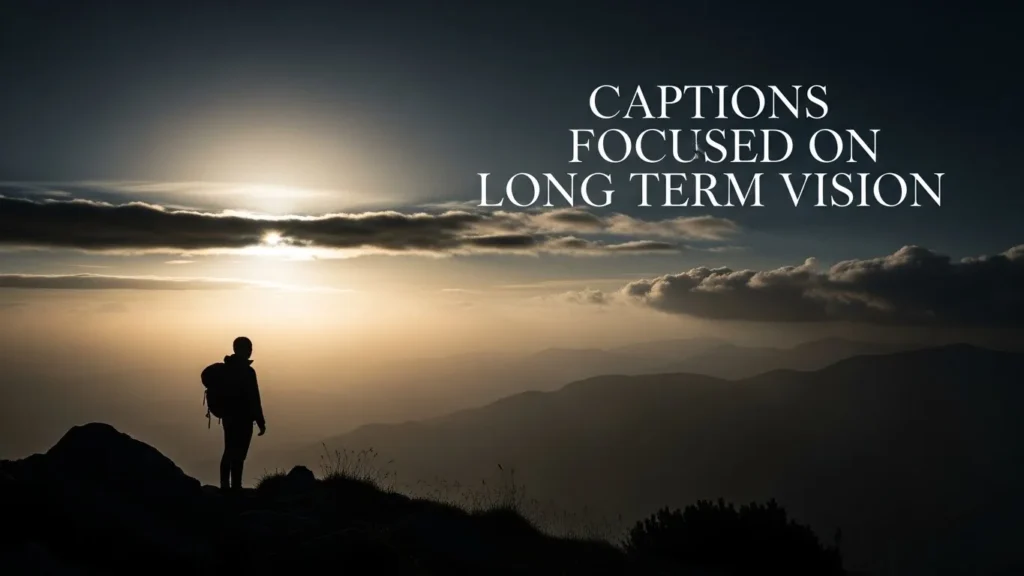 Captions Focused on Long Term Vision