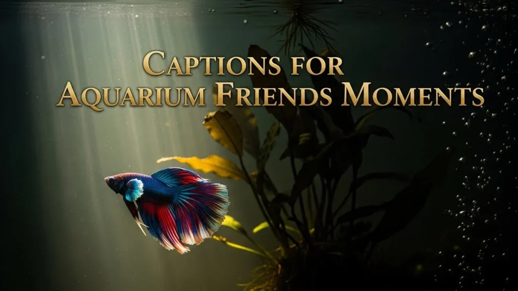 Captions for Aquarium Friends Moments