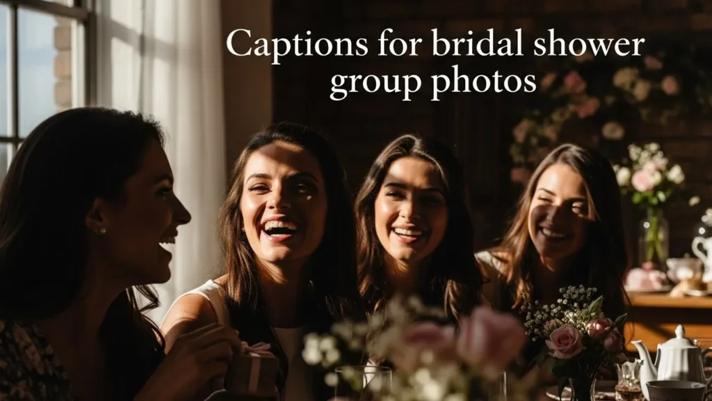 Captions for bridal shower group photos