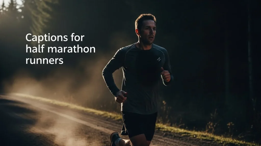 Captions for half marathon runners