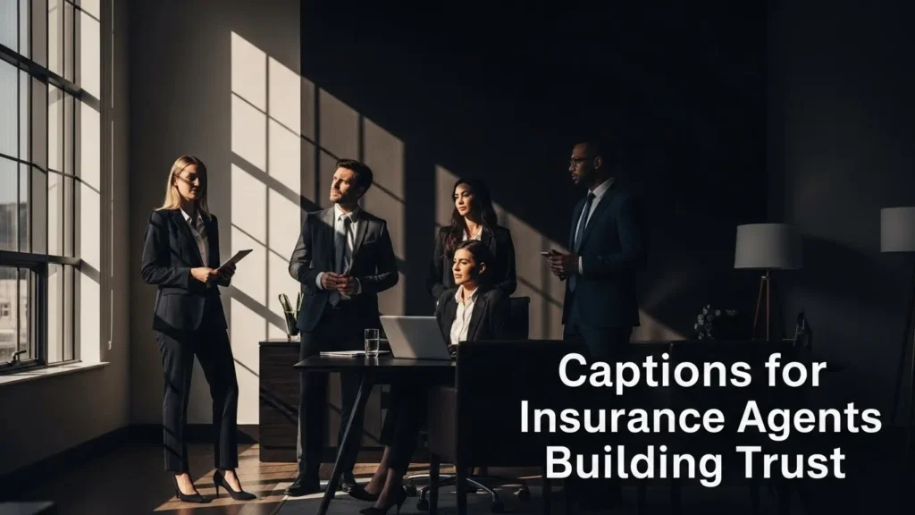 Captions for Insurance Agents Building Trust