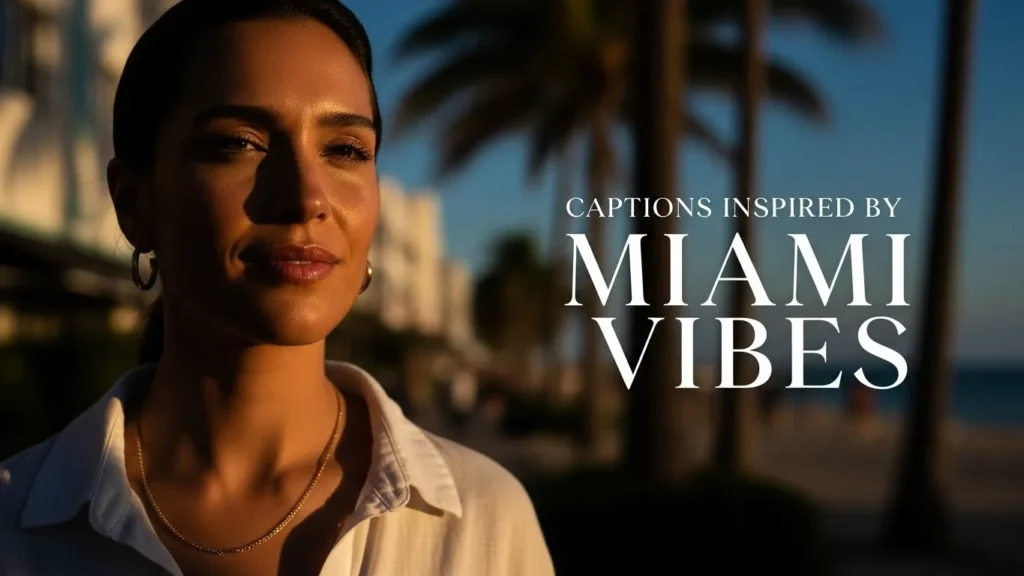 Captions Inspired by Miami Vibes