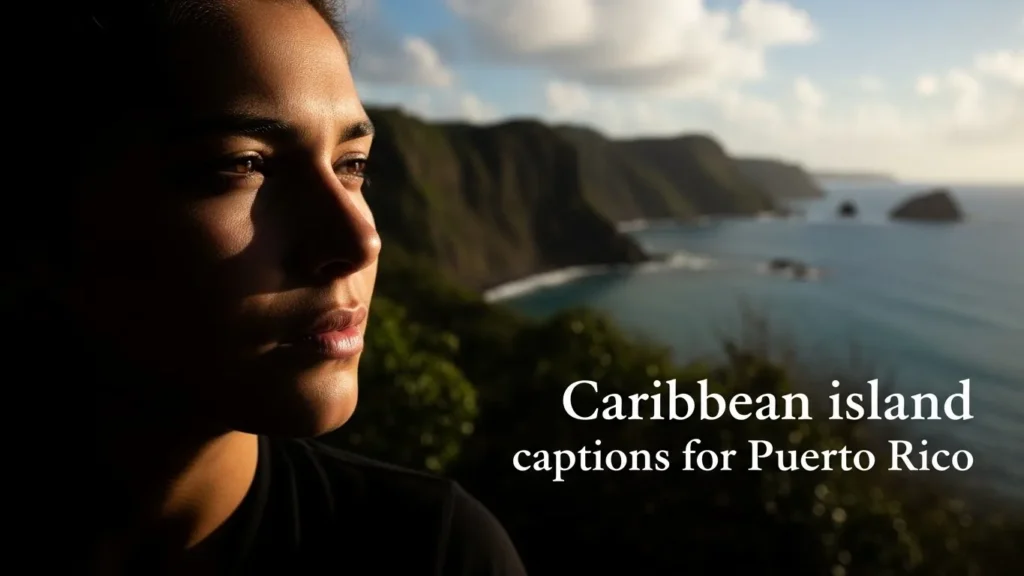 Caribbean island captions for Puerto Rico