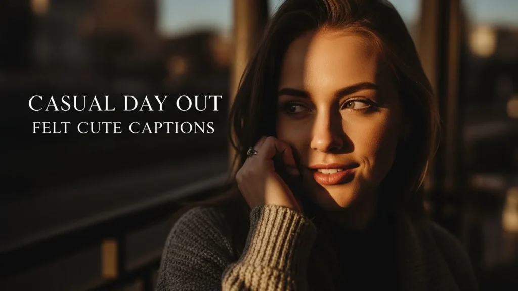 Casual Day Out Felt Cute Captions