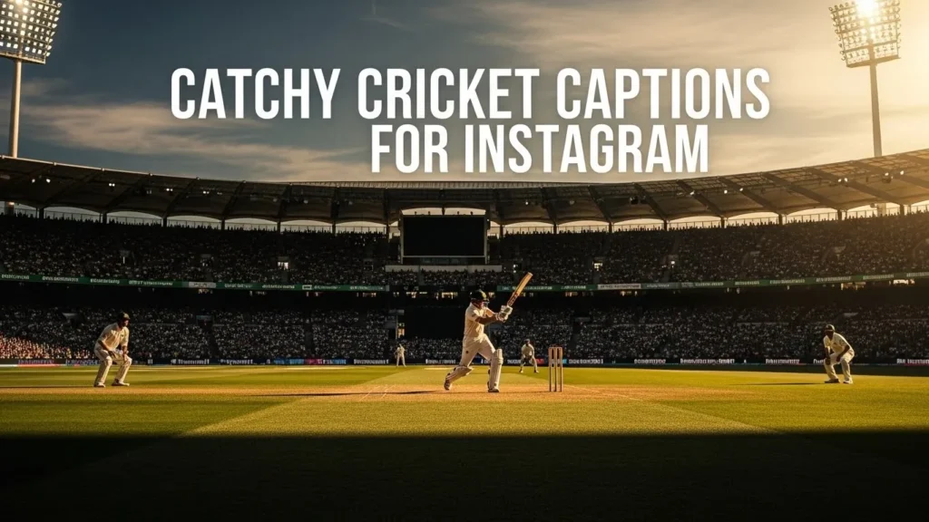 Catchy Cricket Captions for Instagram