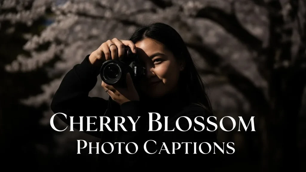 Cherry Blossom Photo Captions