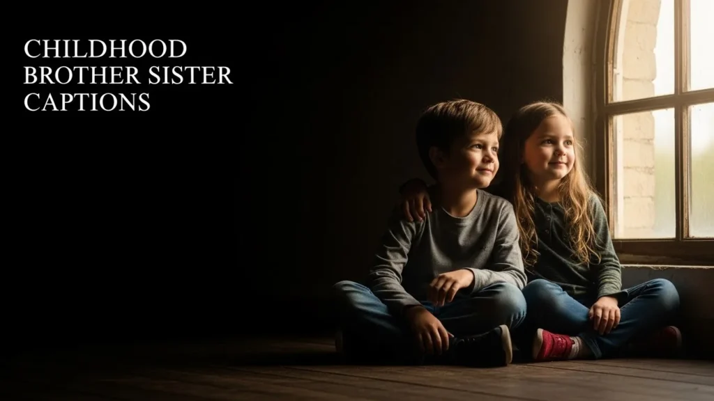 Childhood Brother Sister Captions