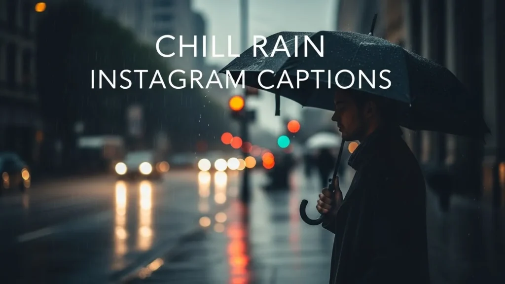 Chill Rain Instagram Captions