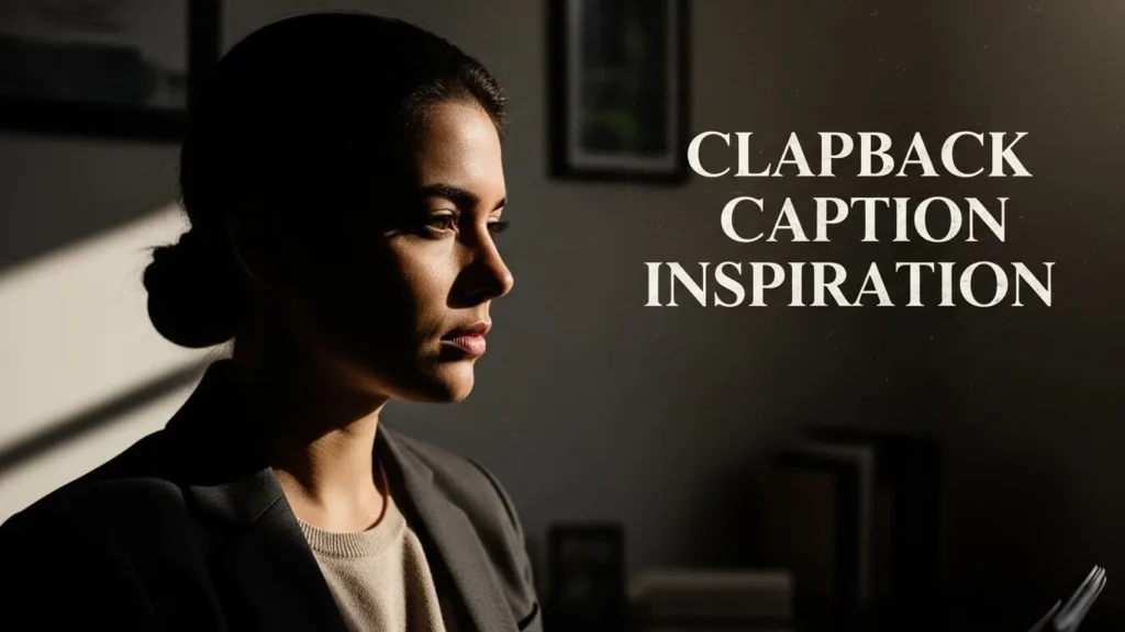 Clapback Caption Inspiration