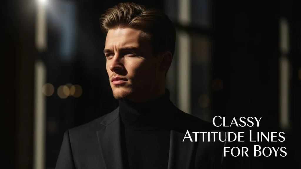 Classy Attitude Lines for Boys