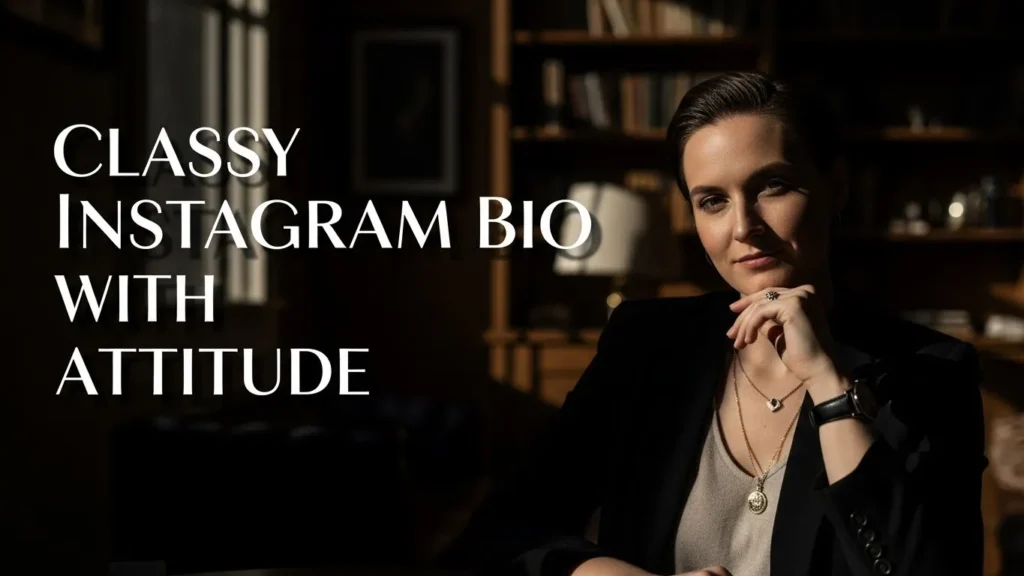 Classy Instagram Bio with Attitude