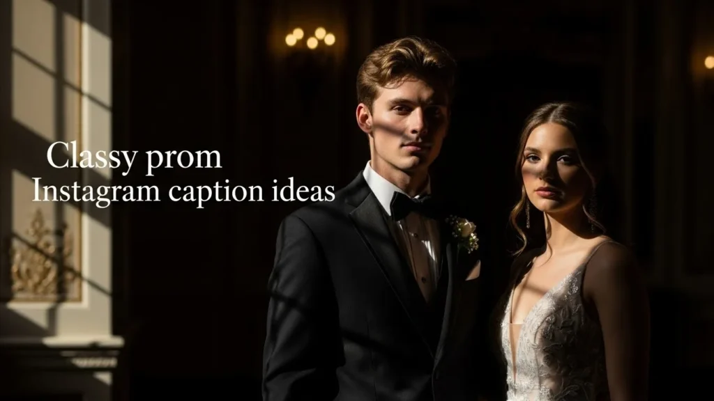 Classy prom Instagram caption ideas