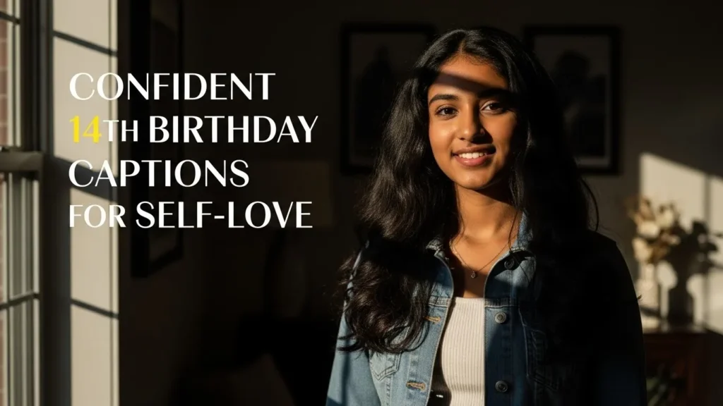 Confident 14th Birthday Captions for Self-Love