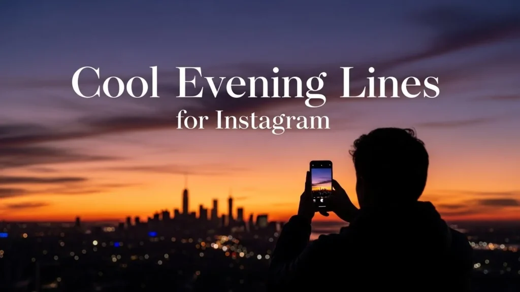 Cool Evening Lines for Instagram