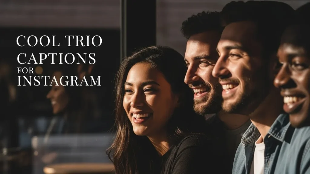 Cool Trio Captions for Instagram