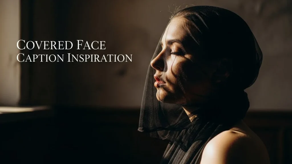 Covered Face Caption Inspiration