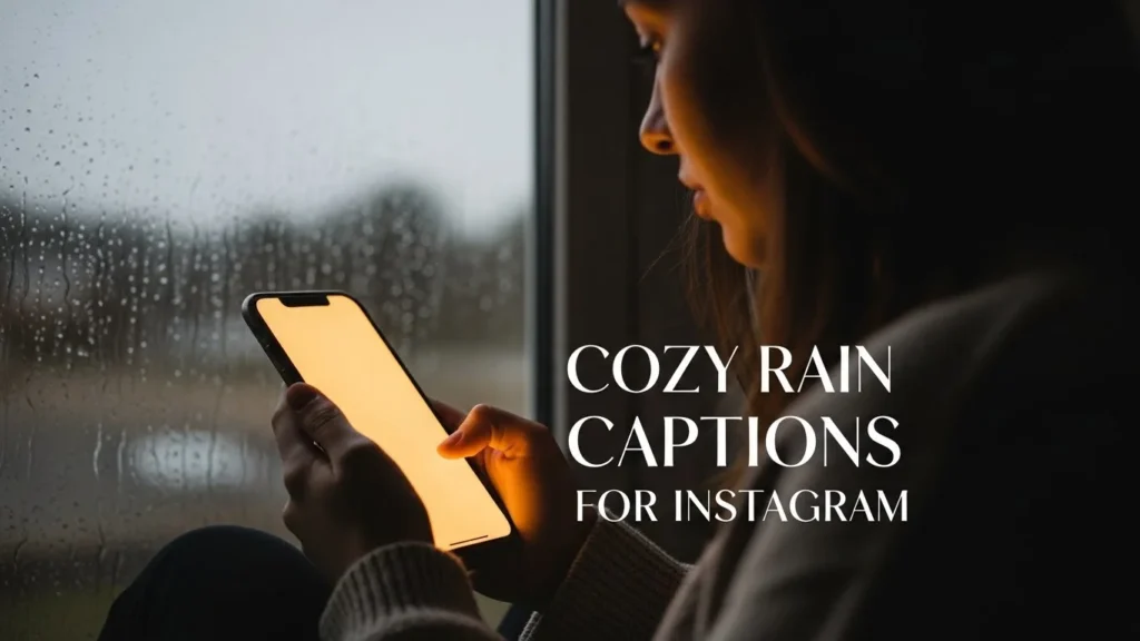 Cozy Rain Captions for Instagram
