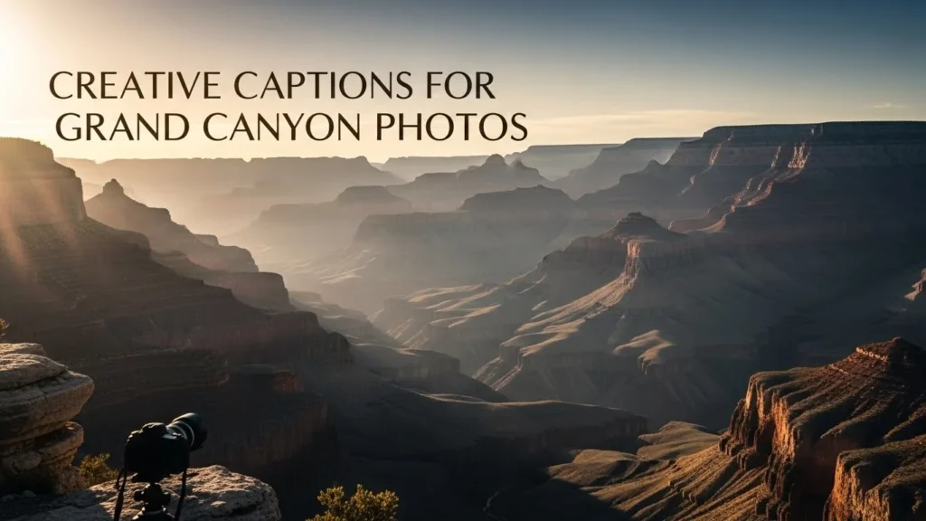 Creative Captions for Grand Canyon Photos