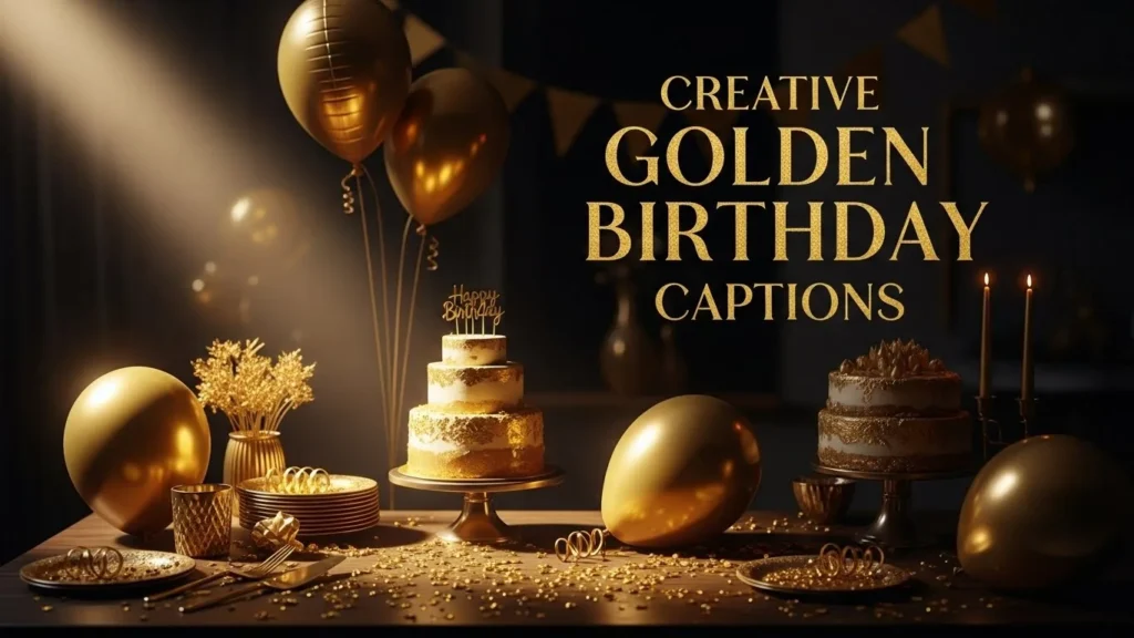 Creative Golden Birthday Captions