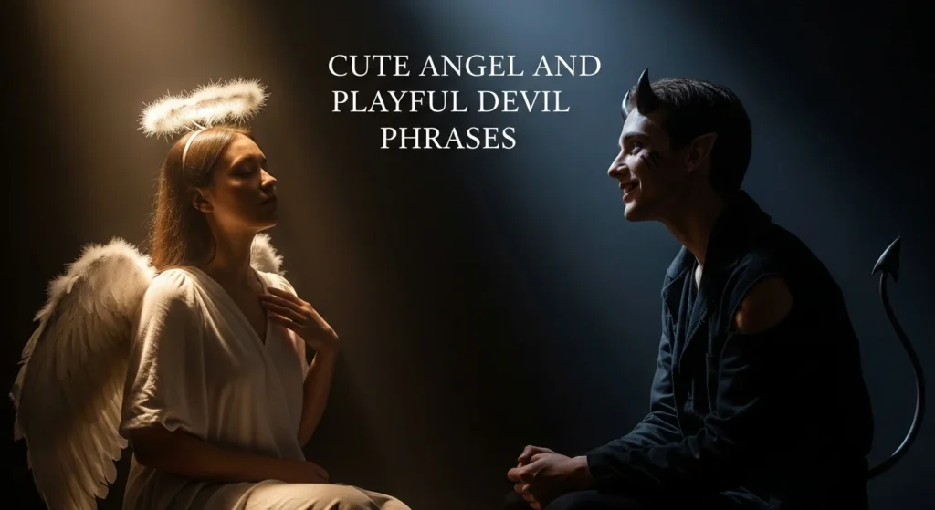 Cute Angel and Playful Devil Phrases