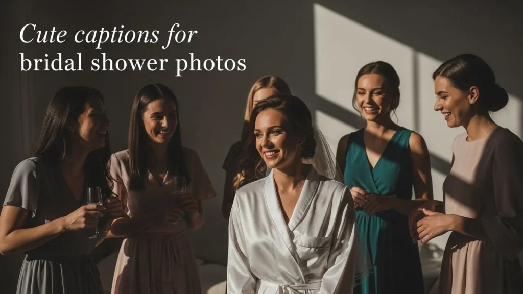 Cute captions for bridal shower photos